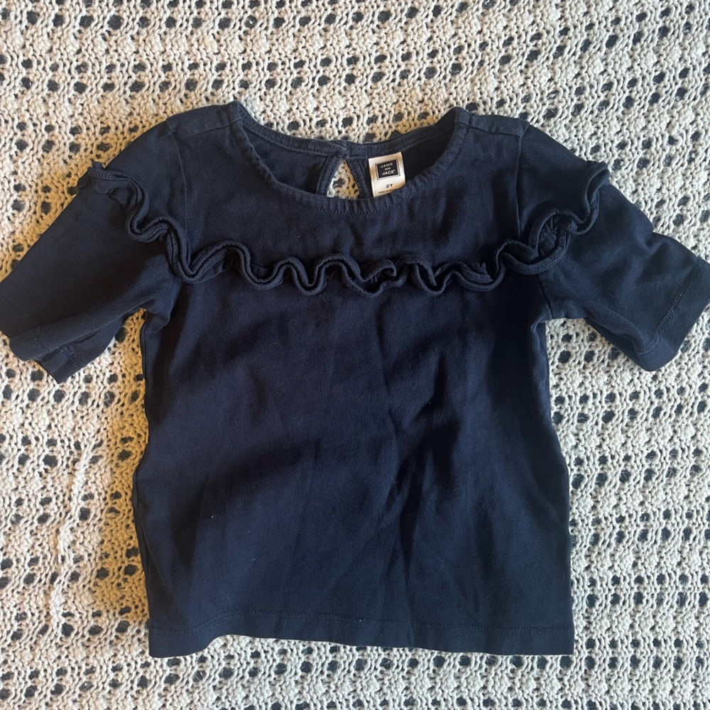Janie and Jack 2T Navy Blue Shirt